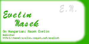 evelin masek business card